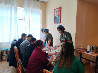Cəbrayıl rayonunda “Talassemiyasız həyat naminə” proqramı çərçivəsində qanvermə aksiyası keçirilib