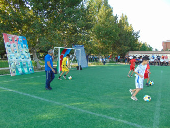 Cəbrayıl rayonunda şəhidlərimizin xatirəsinə həsr olunmuş futbol idman növü üzrə ustad dərsləri təşkil olunub